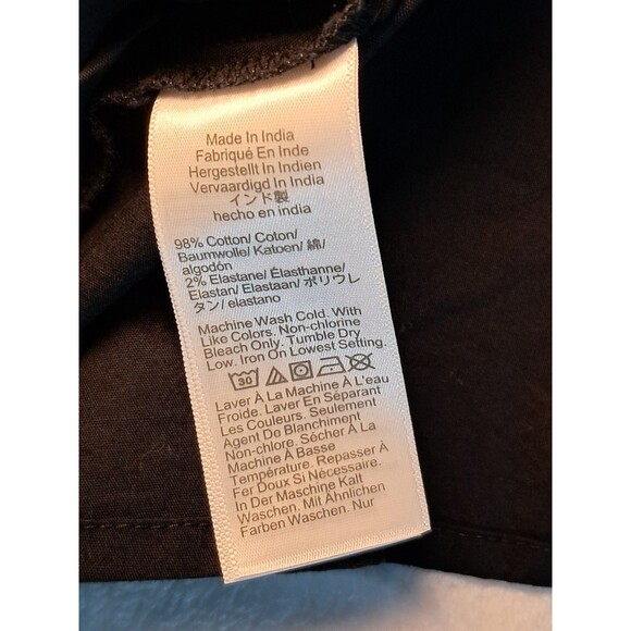 J.Crew Sleeveless Button-up Peplum Top Black Squareneck CK740n Size 8 NWT - Picture 9 of 9